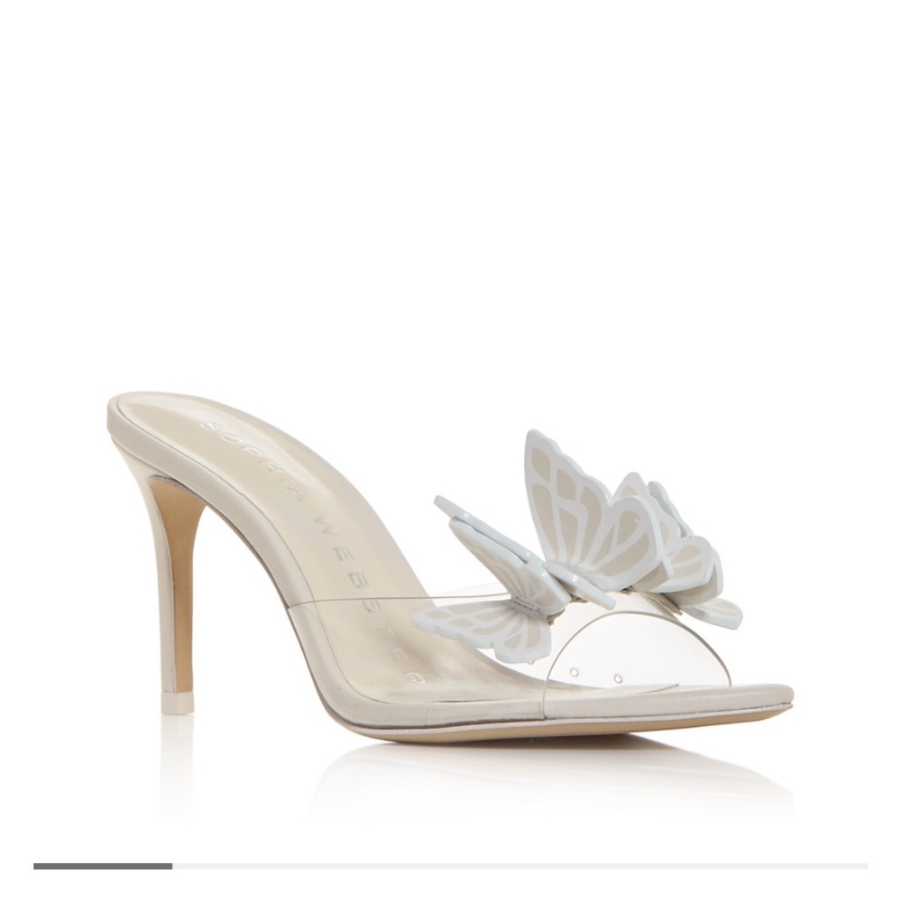 Sophia Webster White Butterfly Heels